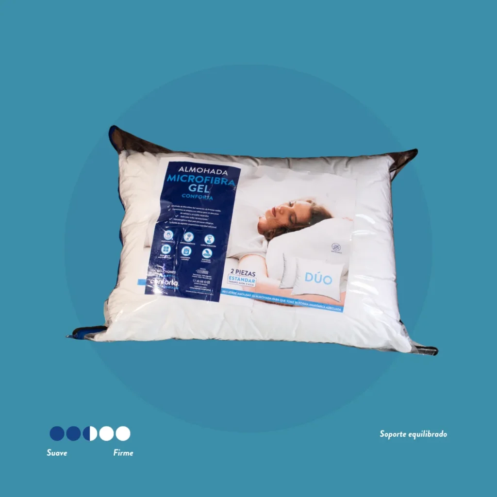 Portada Almohada microfibra gel duo